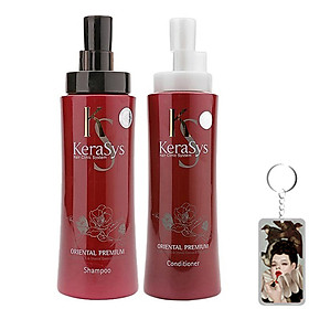 Cặp dầu gội/xả phục hồi tóc Kerasys Oriental Premium Hàn Quốc 400ml Kèm móc khoá