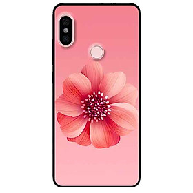 Ốp lưng in cho Xiaomi Redmi Note 6 Pro Mẫu Bông Nền Hồng