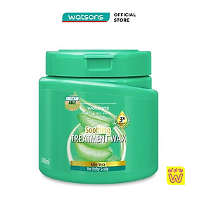 Kem Ủ Tóc Watsons Treatment Wax Lô Hội For Itchy Scalp 500ml