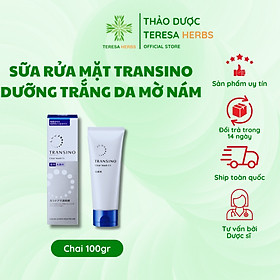 Sữa rửa mặt sáng da, mờ thâm, giảm nám transino clear wash 100g