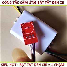 CÔNG TẮC CẢM ỨNG BẬT TẮT ĐÈN XE , ĐÈN TRỢ SÁNG , ĐỒ CHƠI TRANG TRÍ XE MÁY