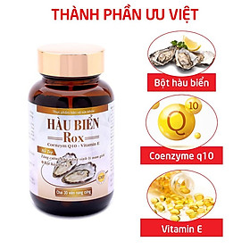 Hàu Biển ROX tăng cường sinh lý nam, bổ thận, tráng dương - Hộp Trắng 30 viên