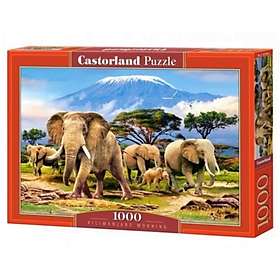 Xếp hình puzzle buổi sáng ngọn núi Kilimanjaro 1000 mảnh CASTORLAND C-103188