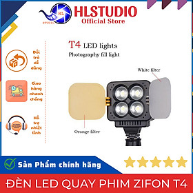 Đèn Led Quay Phim Zifon T4, Công Suất 10.5w, Nhiệt Màu 3200k - 5600k