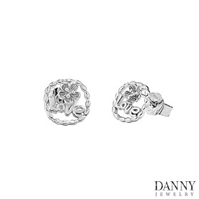 Bông Tai Nữ Danny Jewelry Bạc 925 Xi Rhodium BY381