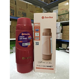 Phích giữ nhiệt cầm tay nhỏ gọn 0,45L Rạng Đông. Model RD 04528 N2