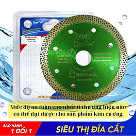 Mua Lưỡi Cắt Đa Năng KingTom Xanh Lá Răng Hoa Me Dày 110mm Cao Cấp - Chuyên Gạch Bóng Kiếng - Cắt Siêu Bén - Siêu Mịn