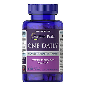 Thực Phẩm Chức Năng - Vitamin Tổng Hợp Cho Phụ Nữ Puritans Pride One Daily Womens Multivitamin (100 Viên)