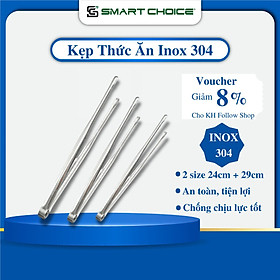 Mua Kẹp Gắp Thức Ăn SMARTCHOICE 100% Inox 304 Cao Cấp  Dụng Cụ Gắp Đồ Nóng  Kẹp Gắp Đồ Nóng Không Gỉ  Tiện Lợi