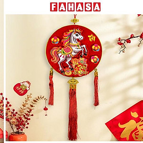 Liễn Treo Ngựa Tài Lộc - Trang Trí Tết - 236-3 - Chữ Tài