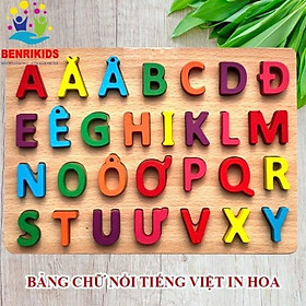 Hình ảnh Bảng Chữ Cái In Hoa Tiếng Việt Nổi - Hàng Việt Nam
