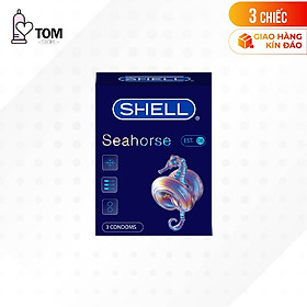 Bao cao su Shell Seahorse - Kéo dài thời gian - Hộp 3 cái