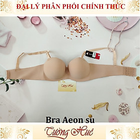 Áo lót nữ Bra Aeon su ép cúp ngang, trơn nâng