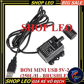BƠM MINI USB 5V-2,4W (250L/H) - BƠM CHÌM MINI