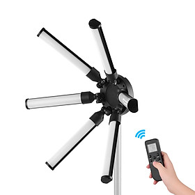 TL-900S Digital Photography Fill Light Star-Shaped Circle Lights 6 PCS LED Tubes 60W CRI 97 3200K-5600K Stepless Dimming