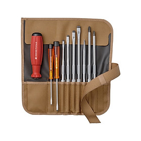 Mua Bộ tô vít 10 chi tiết đựng trong túi cuộn vải Polyester Màu nắng vàng- PB Swiss Tools PB PB 8218.TO