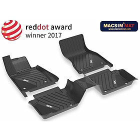 Thảm lót sàn xe ô tô BMW 3 series 2012-2019 nhãn hiệu Macsim 3W - chất liệu nhựa TPE đúc khuôn cao cấp - màu đen