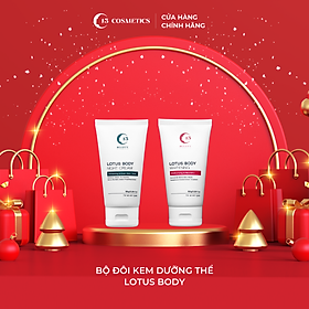 Combo Kem Dưỡng Thể Ngày và Đêm Lotus Body Cream - C13 Cosmetics