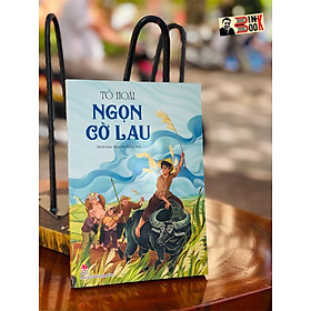 Hình ảnh TÔ HOÀI – NGỌN CỜ LAU – minh họa Nguyễn Hồng Anh – minh họa in màu – ấn bản kỷ niệm 65 năm thành lập NXB Kim Đồng