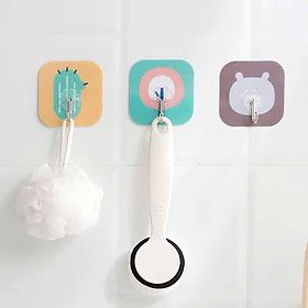 Mua Móc dán tường treo đồ trong suốt  miếng dán siêu dính siêu bền