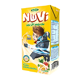 Thùng sữa Nuvi sữa lắc trái cây nhiệt đới 180ml NutiFood thùng 48 hộp