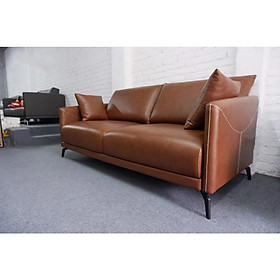 Mua Sofa da phòng khách 2.2m  màu nâu