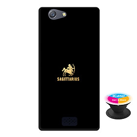 Ốp lưng nhựa dẻo dành cho Oppo Neo 5 in hình Sagitaurius - Tặng Popsocket in logo iCase - Hàng Chính Hãng