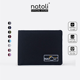 Hình ảnh Ví ngang nam Simple Horizontal Wallet chính hãng NATOLI đựng tiền, thẻ nhiều ngăn nhỏ gọn cao cấp