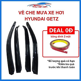 Vè mưa Huyndai Getz vè đen che mưa bảo vệ trang trí xe