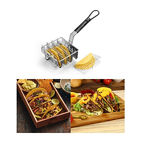 Professional Frying Holder Taco Rack Fryer 4 Grid