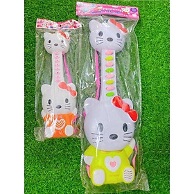Đàn Ghita Mèo Nhỏ/To Có Đèn, Phát Nhạc Tiếng Việt Tặng Pin - Đàn Mèo Kitty Nhỏ
