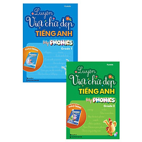 Hình ảnh Combo Bộ 2 Cuốn Luyện Viết Chữ Đẹp Tiếng Anh - My Phonics Grade ( Tập 1 + Tập 2)_MEGABOOK