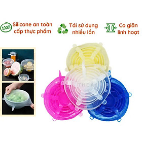 Mua BỘ 6 NẮP SILICON ĐẬY THỰC PHẨM PAKASA - Hàng chính hãng