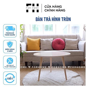 Bàn Trà Sofa Tròn Chân Gỗ Tự Nhiên Cao Cấp HÌNH THỰC TẾ Sản phẩm của Nội