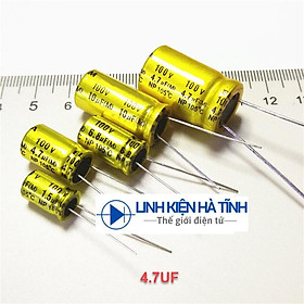 4.7UF 100V Tụ phân tần gắn loa treble Elna, tụ lọc tần số cho loa treble Elna