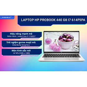 Laptop HP ProBook 440 G8 614F9PA (i7-1165G7/8GB/512GB SSD/Win11) -  Hàng Chính Hãng