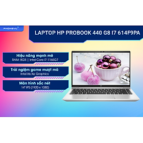 Laptop HP ProBook 440 G8 614F9PA (i7-1165G7/8GB/512GB SSD/Win11) - Hàng Chính Hãng