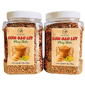 1KG - COMBO 2 HŨ CƠM GẠO LỨT RONG BIỂN TLP - ĂN CHAY ĐƯỢC