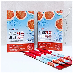 Trà Bưởi Nguyên chất giàu Vitamin Sanga Hàn Quốc (Hộp 30 gói)Mẫu mới