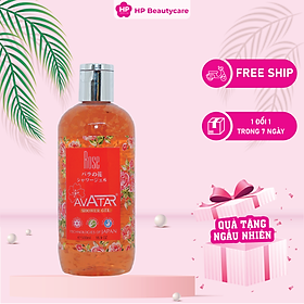 Sữa Tắm Trắng Da Chiết Xuất Hoa Hồng Avatar Rose Shower Gel Chai 500ml (Combo 500ml Và Set 24ml)