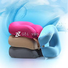 Mua GỐI KÊ CỔ CHỮ U CAO SU NON ĐI Ô TÔ  MÁY BAY GLC-01 BIG SIZE ÔM SÁT CỔ GÁY (Có Cả Vỏ Vải Và Vỏ Nhung)
