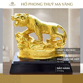Tượng Hổ phong thủy mạ vàng – 12CGH