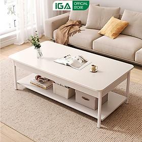 Bàn trà sofa 2 tầng phong cách minimalism thương hiệu IGA - GM137