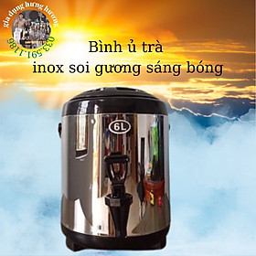 SALE GIÁ SỈ TẠI XƯỞNG Bình ủ trà sữa 3 lớp giữ nhiệt Inox 6L