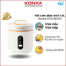 Mua Nồi cơm điện thông minh  cặp lồng nấu cơm  hâm nóng thức ăn 1.6L KONKA KRC-16JX21 - HÀNG CHÍNH HÃNG