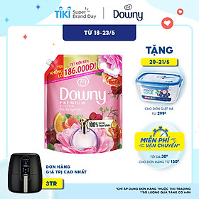 Nước Xả Vải Downy Tinh Dầu Thiên Nhiên - Đóa Hoa Ngọt Ngào Túi 3L