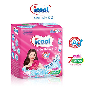 Băng vệ sinh icool siêu thấm Hồng 7 miếng 1 gói