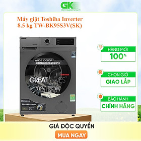 Máy giặt Toshiba Inverter 8.5 kg TW-BK95S3V(SK) model 2021 - Hàng chính hãng (chỉ giao HCM)