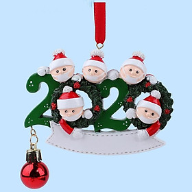 2020 Christmas Xmas Hanging Ornaments Quarantine Santa Family  2 Santa