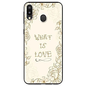 Ốp lưng in cho Samsung M20 Mẫu What Is Love